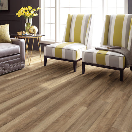 Frontier Plus Tawny Oak in a room setting