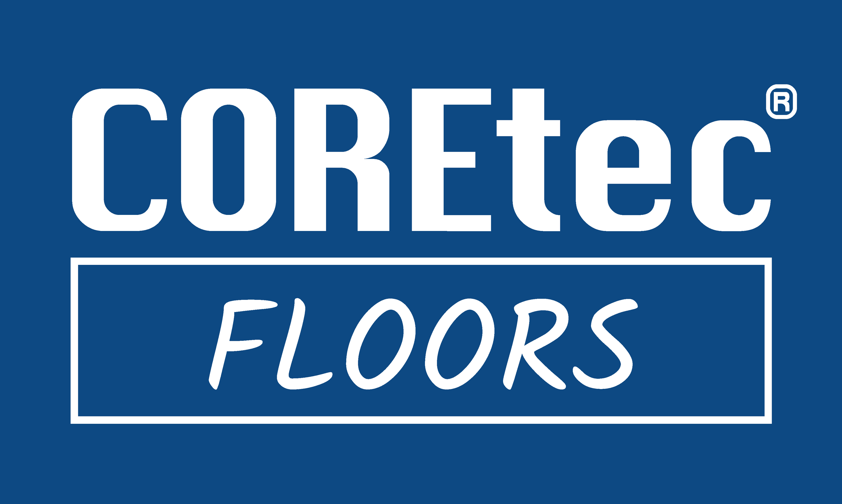 Blue and white COREtec Floors Logo