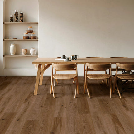 Cinnamon Bark Oak in a room setting