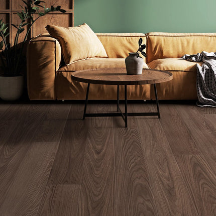 Deep Saddle Walnut in a room setting