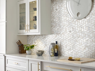 ChateauDoubleHexagonMosaic 380TS 00125 CashmereWhite RM H
