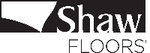 Black and white shaw floors logo