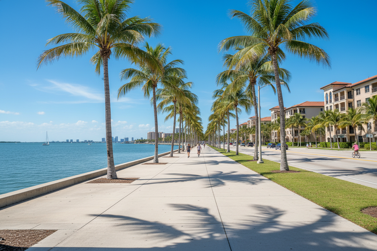 a picture of bayshore blvd in tampa florida 