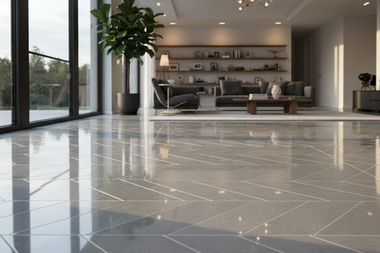 do a photo of tile installed very nicely ina hoe but make it not look like AI