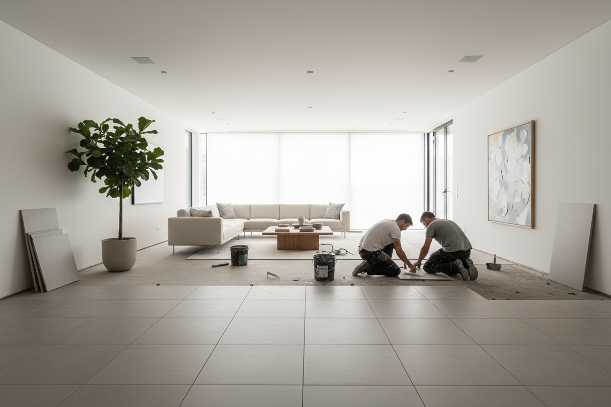 make the people farther away and just make the tile basic 