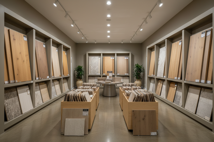 no its a tore with samples of flooring and it needs to be realistic