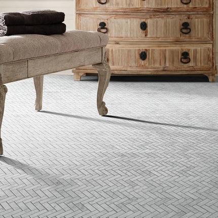 Pearl Herringbone Mosaic - SA34A - 00150 - Tile